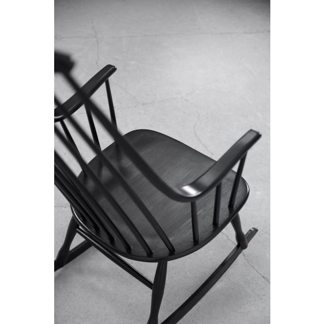 Wood Vintage Rocking Chair by Larsson for Nesto, 1960s For Sale - Image 7 of 15