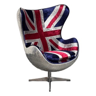 Acme Furniture Brancaster Union Jack Egg Chair For Sale