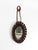 Mid-Century Modern Round Wall Mirror with Leather Frame and Strap, 1960s For Sale - Image 3 of 17