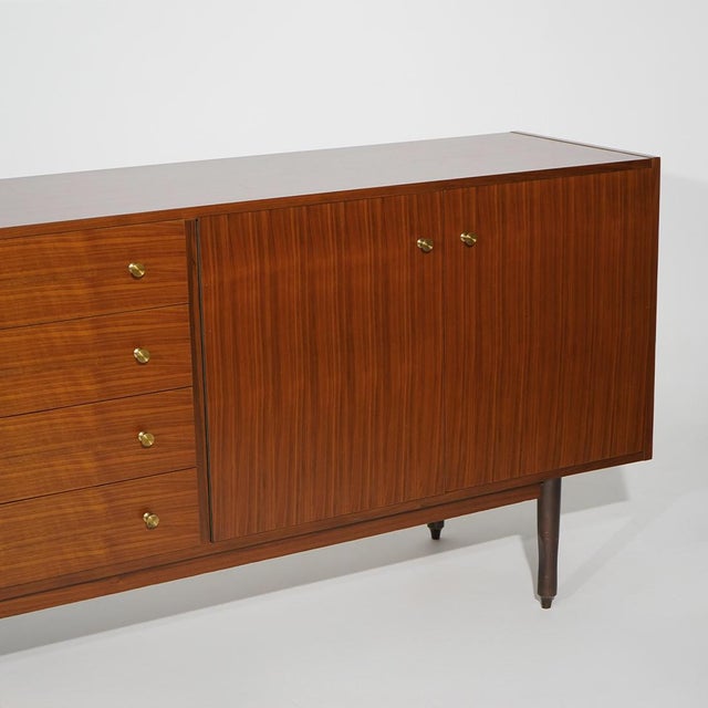 Wooden Sideboard with Brass Knobs, 1960s For Sale - Image 12 of 16