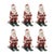 Contemporary Santa on Skis Ornament (Set of 6) For Sale - Image 3 of 3