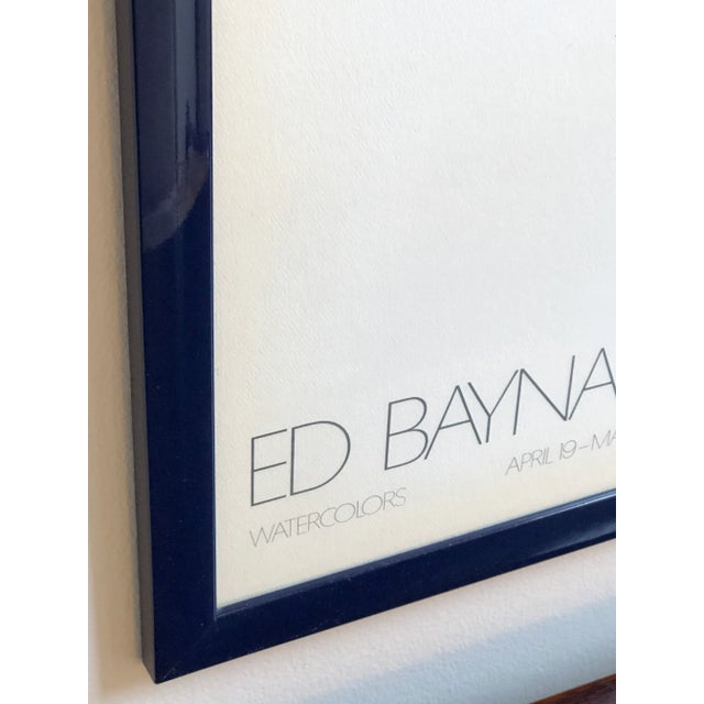 Contemporary 1980 Ed Baynard Watercolors Exhibition Lithograph -- Framed For Sale - Image 3 of 13