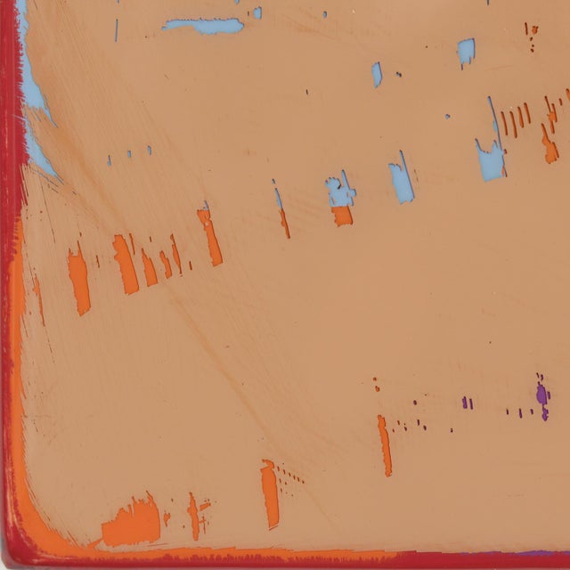 Wood The Window 352 - Original Minimalist Mixed Media Acrylic and Resin Painting on Wood Panel by Ricky Hunt For Sale - Image 7 of 9