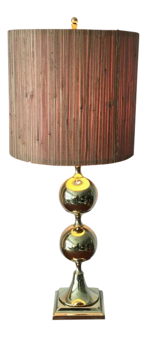1960s Tower Craftsman Polished Brass Lamp