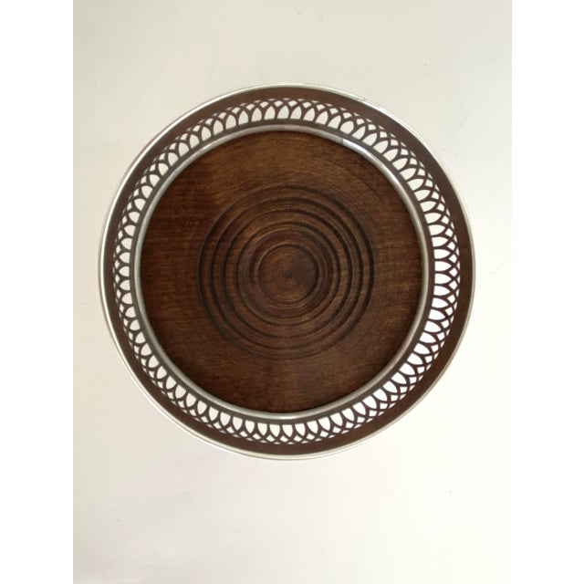 Eisenberg Lozano English Silver Plate Wine Coaster For Sale - Image 4 of 6