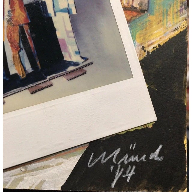 Modern Heinz Münch, Homage to Prof. Hilmar Hoffmann, Mixed Media on Paper For Sale - Image 3 of 13