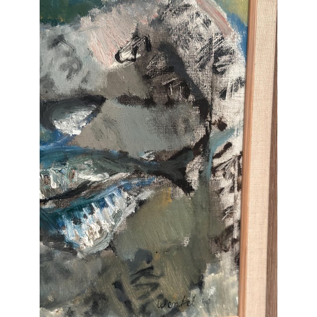 Kenny Wenkel, Fish Supper, 1960, Oil on Canvas For Sale - Image 14 of 17