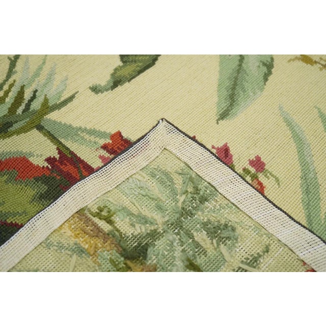 Needle Point Rug 5'11'' x 8'11''.