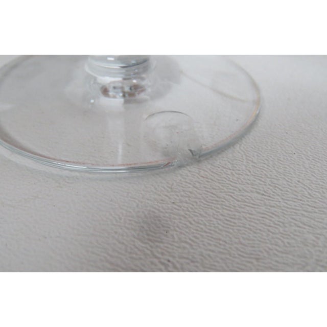 18pc Paneled Glassware Set Gold Border Crystal Goblets Etched Floral Motif 5112b For Sale - Image 16 of 18