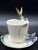 Long Tail Hummingbird Tea Cup and Saucer from the Franz Porcelain, 2000s, Set of 2 For Sale - Image 4 of 11