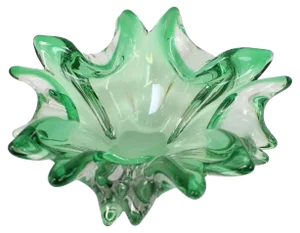 Czech Art Glass Bowl by Josef Hospodka for Chribska Glassworks, 1960s