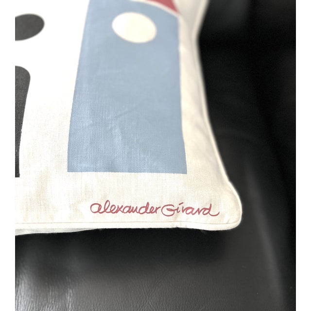 2000 - 2009 Early 2000s Maximo Alexander Girard "House" & "Moon" 17 X 17 Linen Pillows - Pair For Sale - Image 5 of 13