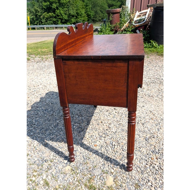 Antique Cherry Dressing Table With 2 Drawers 1860s For Sale - Image 14 of 18