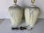 White 1980’s Vintage Hand-Painted Ceramic Table Lamps – A Pair/ Sold For Sale - Image 8 of 12