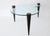 Mid Century Modern Kidney Shaped Glass Coffee Table With Cone Legs For Sale In San Francisco - Image 6 of 17