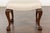 19th Century English Mahogany Upholstered Stool with Cabriole Legs For Sale - Image 9 of 12