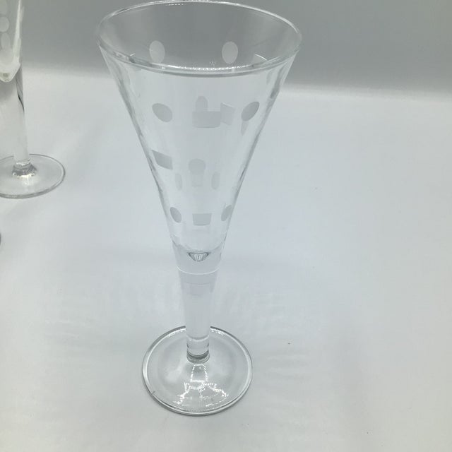 1990s Mikasa Cordial Glasses- Assorted Design Set of 9 For Sale - Image 5 of 12