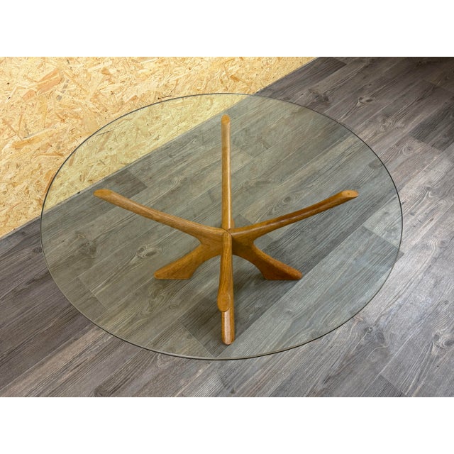 Teak Coffee Table T118 Glass by Illum Wikkelso for Niels Eilersen, 1970s For Sale - Image 9 of 18