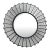 Uttermost Round Sunburst Venetian Style Etched Glass Wall Mirror For Sale