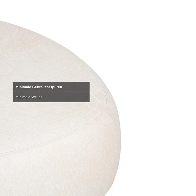 Bermuda Ottoman in Cream Fabric from BoConcept For Sale - Image 6 of 9