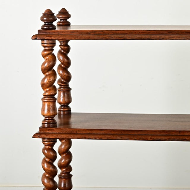 Coffee English 19th Century Oak Butler’s Trolley For Sale - Image 8 of 9