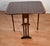 Brown 1920s Antique English Mahogany Banded Satinwood Drop-Leaf Side Table For Sale - Image 8 of 12