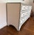 Cream linen wrapped 6 drawer dresser with elaborate nailhead design throughout. Great condition! 64”W x 20.125”D x 33.5”H...