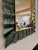 Sculptural Turquoise Murano Glass and Brass Mirrors, 2000s, Set of 2 For Sale - Image 4 of 8