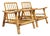 Vintage Pagoda Rattan Lounge Chairs After John Wisner For Sale