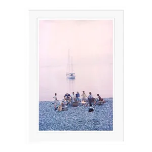 Beach Party 1958 by Toni Frissell White Framed