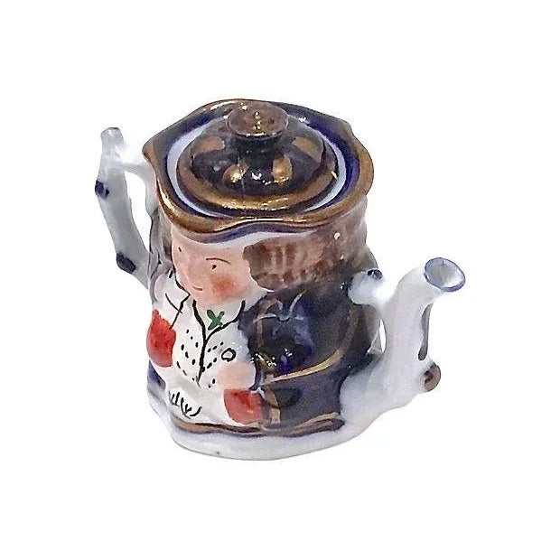 English Antique British Gentleman Teapot For Sale - Image 3 of 8