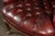 Vintage Tufted Leather Wingback Chesterfield Armchair in Oxblood For Sale - Image 12 of 15