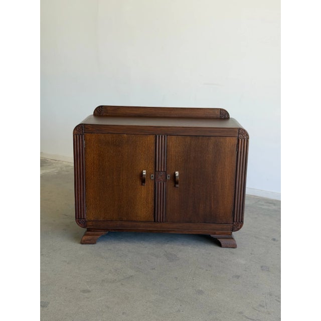1940s 1940s Art Deco Waterfall Cabinet For Sale - Image 5 of 18