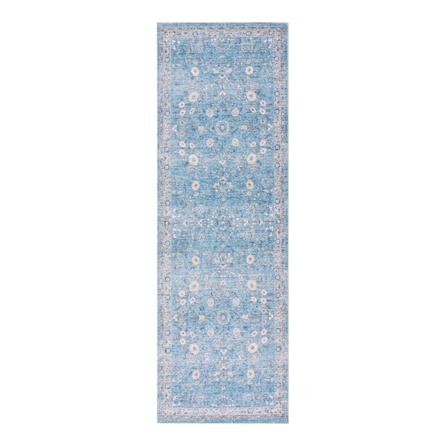 Lavable Machine Woven Rug Ivory 3x8 For Sale