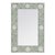 Vivienne 16 in. W x 24 in. H Rectangular Bone Inlay Horizontal or Vertical Hanging Accent Wall Mirror, Green Bone For Sale In Chicago - Image 6 of 6