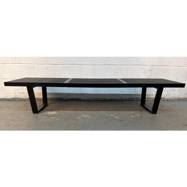 A classic example of Mid-Century Modern design, this Platform Bench was designed by George Nelson for Herman Miller and...
