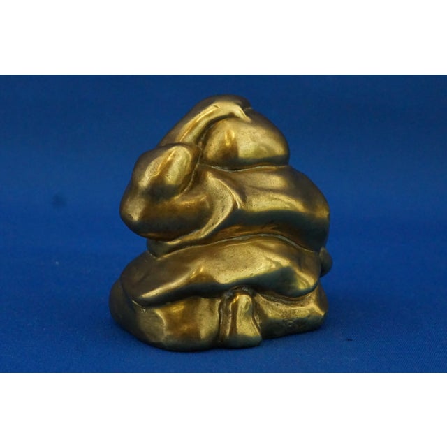 20th Century Gilded Bronze Monks attributed to Barbara Soia, Set of 2 For Sale - Image 8 of 18