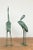 Contemporary Verdigris Bronze Crane Sculptures Tubed as Fountains - A Pair For Sale - Image 9 of 12