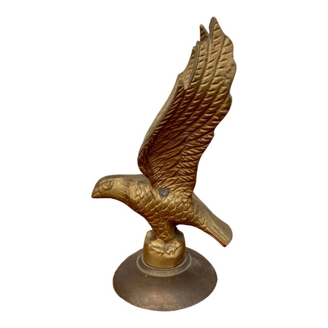 Mid 20th Century Brass Eagle Figurine For Sale