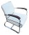 1930s Streamline Art Deco Chrome Tubular Speed Lounge Club Chair, Lloyd Manufacturing Attributed For Sale