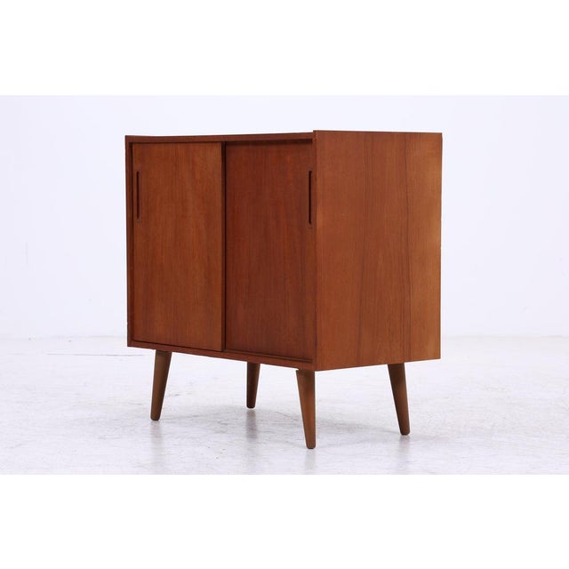 Mid-Century Modern Teak Chest of Drawers with Sliding Doors, 1960s For Sale - Image 13 of 14