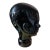 Black Glass Head Sculpture, 1970’s For Sale