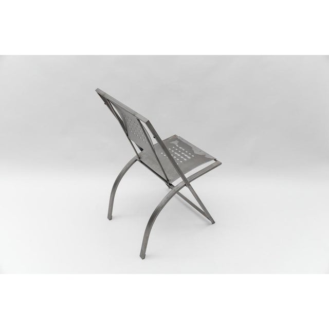 Hand-Crafted Metal Chair Hunter by Karl Friedrich Förster, Germany, 1980s For Sale - Image 6 of 14