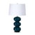 Hewitt Ceramic Table Lamp, Peacock For Sale - Image 4 of 4