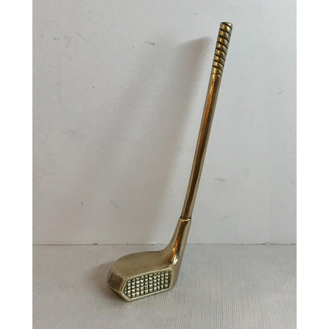 Vintage Brass Golf Club Paperweight Chairish