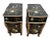 Vintage Set of Two Chinese Nightstands Side Tables Chinoiserie Hand Painted For Sale - Image 4 of 10