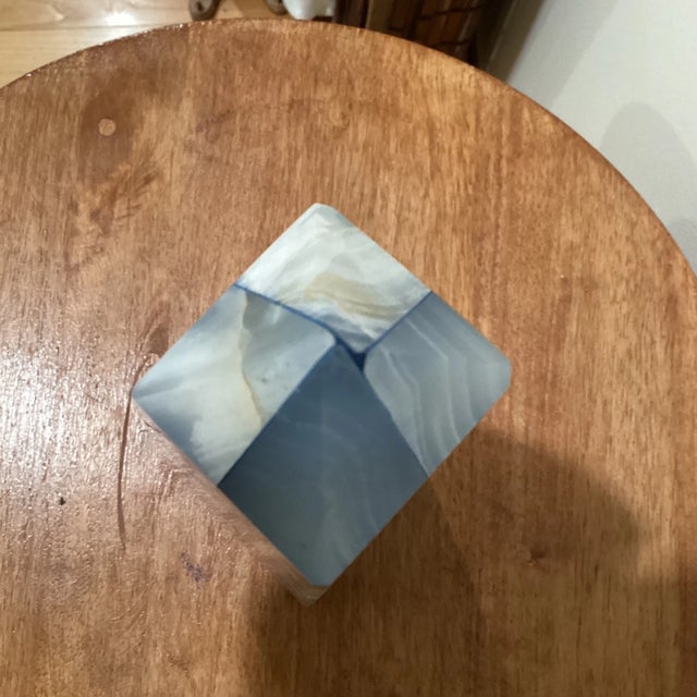 Vintage Early 20th Century Multicolored Onyx Geometric Obelisk Handmade For Sale - Image 9 of 13