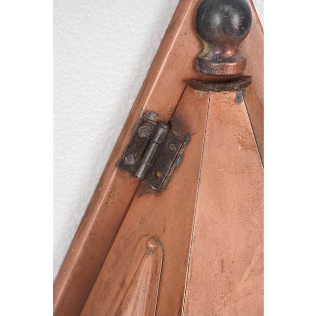 Mid 20th Century Restored Arts & Crafts Copper Wall Sconces - a Pair For Sale - Image 6 of 8