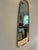 Vintage Mid-Century Modern Organic Brass Teardrop Wall Mirror, 1970s For Sale - Image 12 of 12