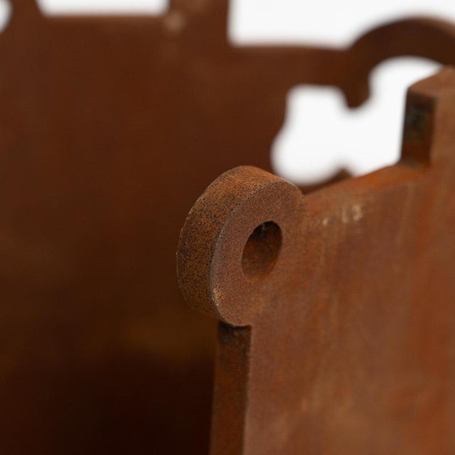 Metal After Chillida, Abstract Sculpture, 1990s, Iron For Sale - Image 7 of 11